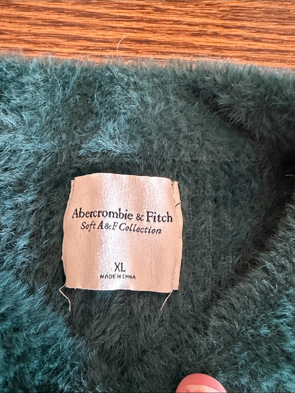 Abercrombie & Fitch Plush Soft A&F Collection Sweater - Teal size XL